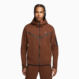Костюм Nike Tech Fleece zip logo brown #5