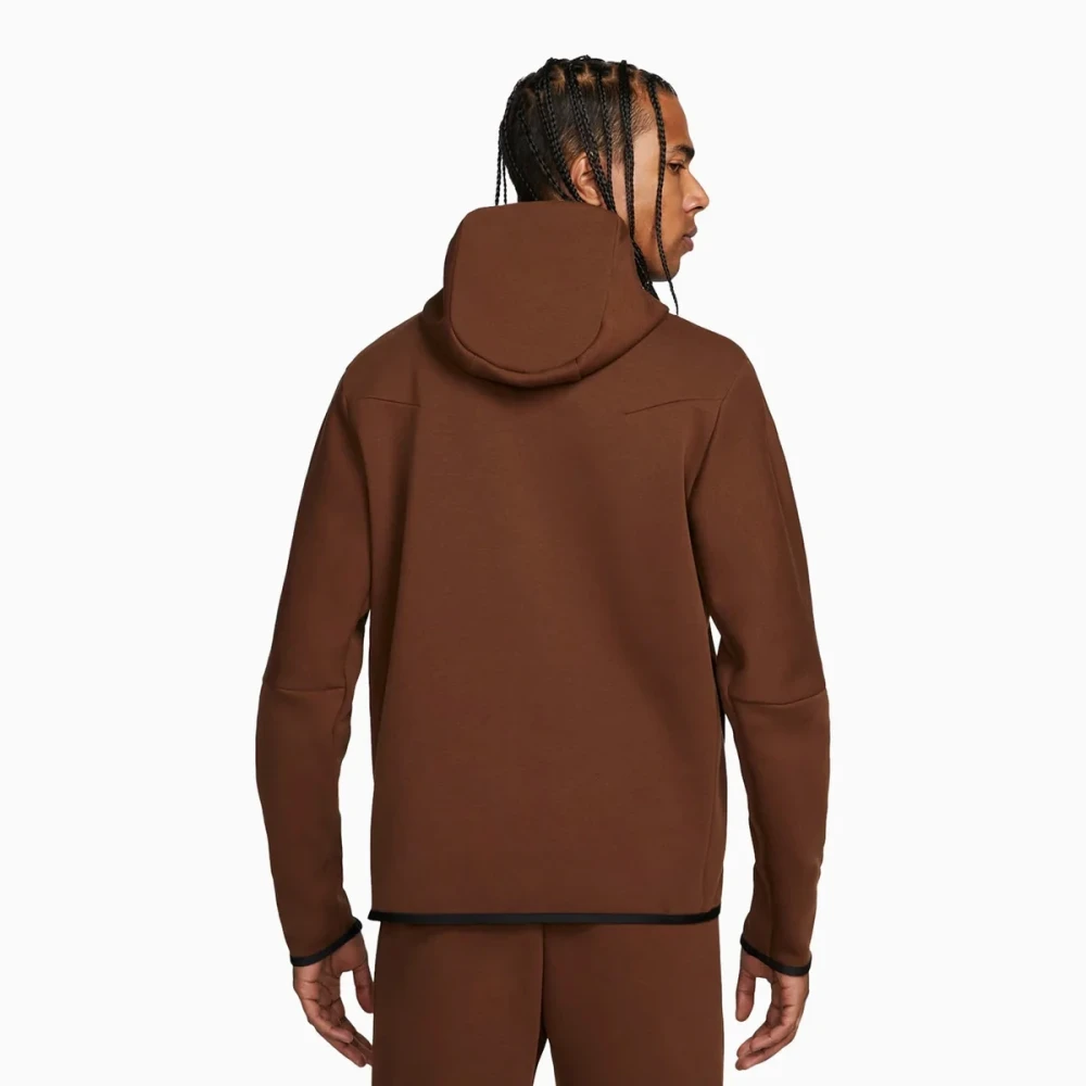 Костюм Nike Tech Fleece zip logo brown #3