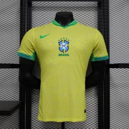 Футболка Brazil Home 24/25 Top yellow #1