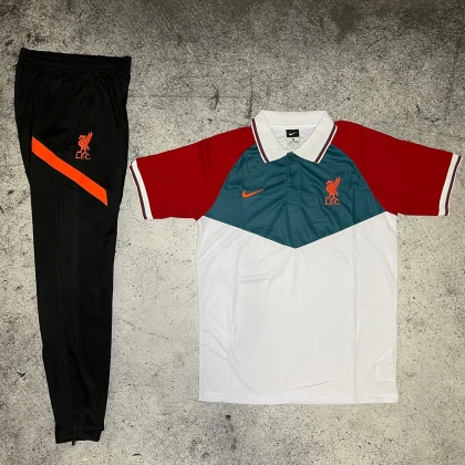 Костюм поло Liverpool white/black