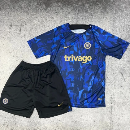 Футбольная форма Chelsea Pre Match 23/24 blue/black