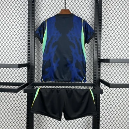 Детская футбольная форма Brazil Away 26/27 navy/black #2