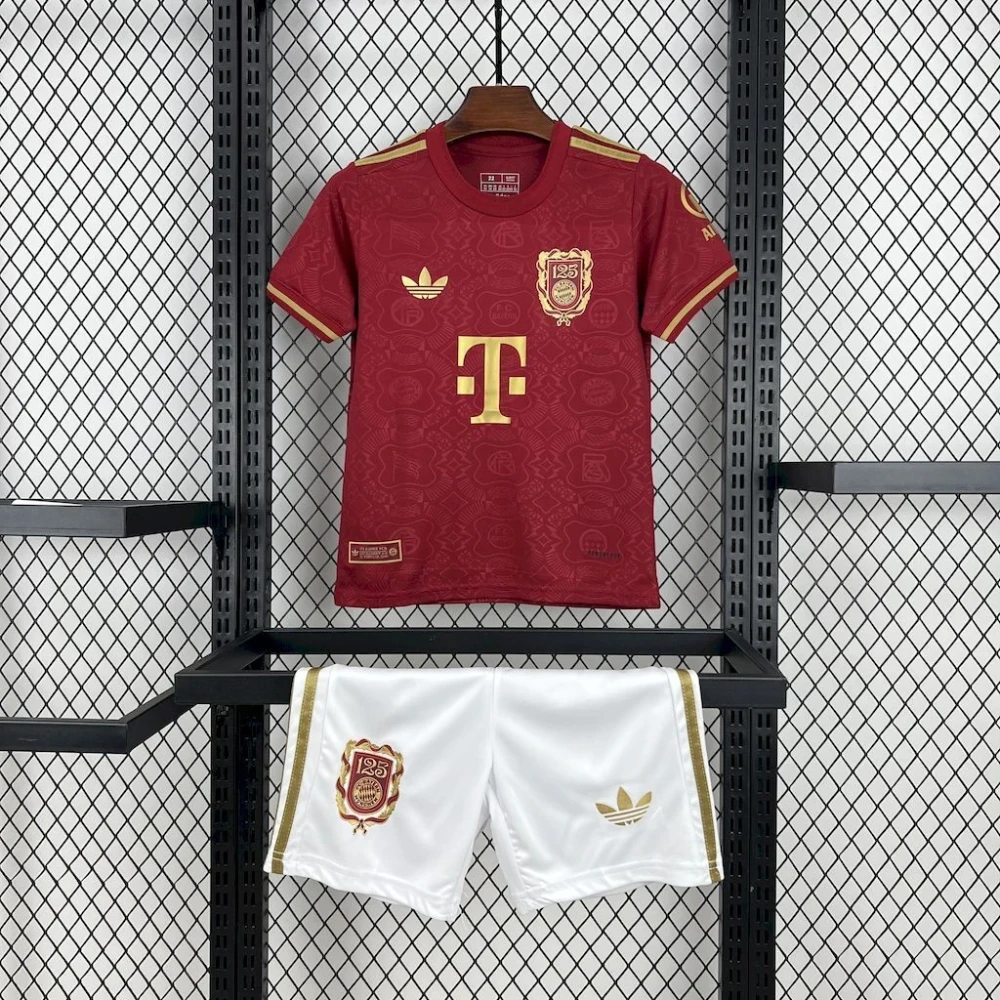 Детская футбольная форма Bayern Anniversary 25/26 red #1