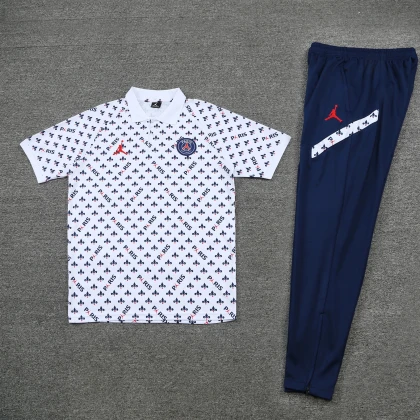 Костюм поло PSG J white/navy