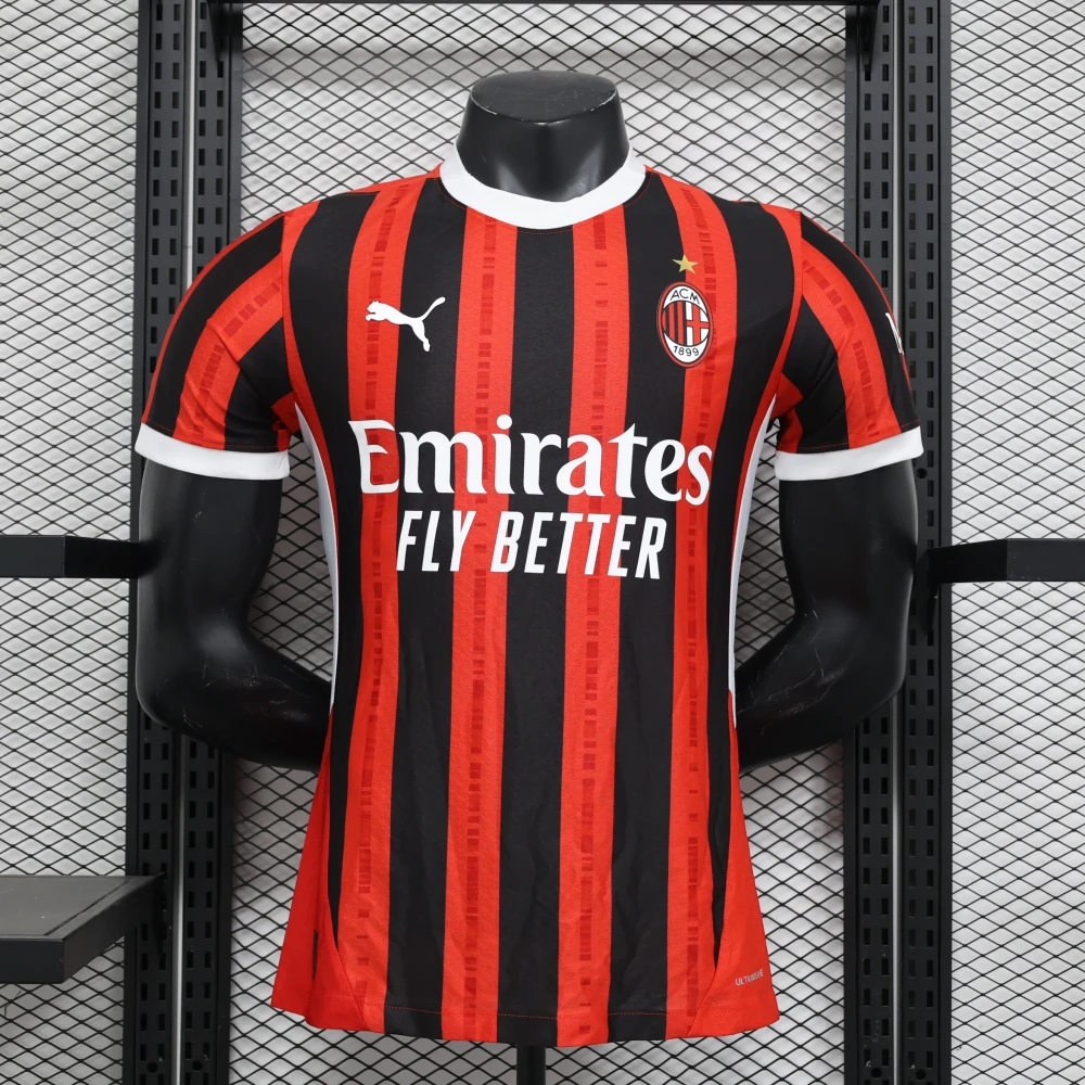 Футболка Milan Home 24/25 Top red/black #1