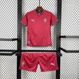 Детская футбольная форма Portugal Home 26/27 red #1