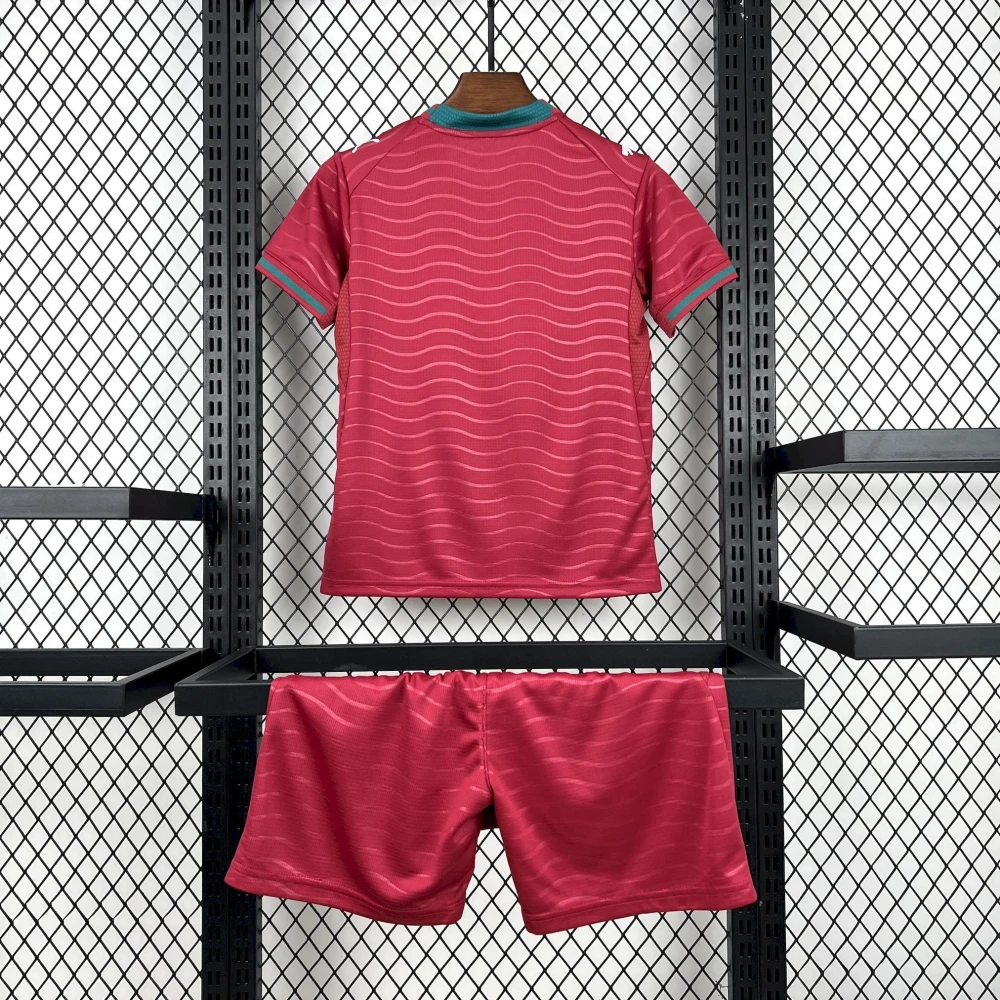 Детская футбольная форма Portugal Home 26/27 red #2