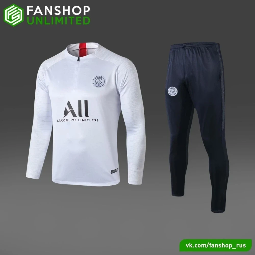 Костюм PSG white/navy #1