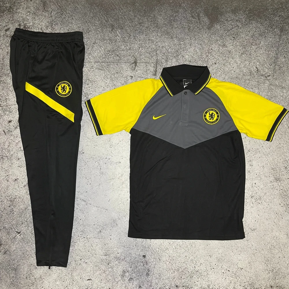 Костюм поло Chelsea black/yellow #1