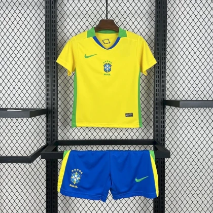 Детская футбольная форма Brazil Home 25/26 yellow