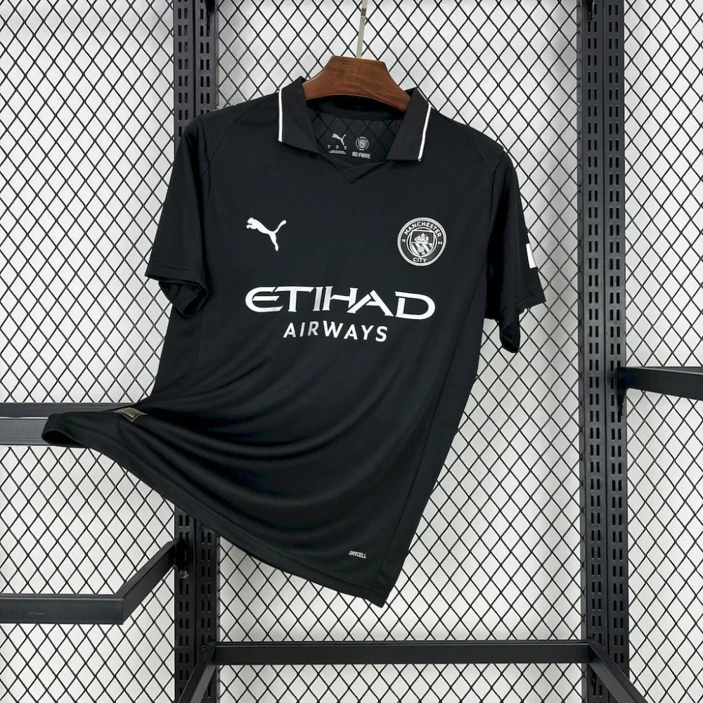 Футболка Man City Away 25/26 Top black #1