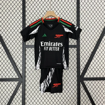Детская футбольная форма Arsenal Away 24/25 black