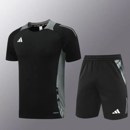 Футбольная форма Adidas black/grey