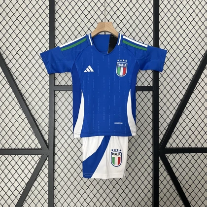 Детская футбольная форма Italy Home 24/25 blue