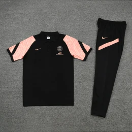 Костюм поло PSG black/pink #1