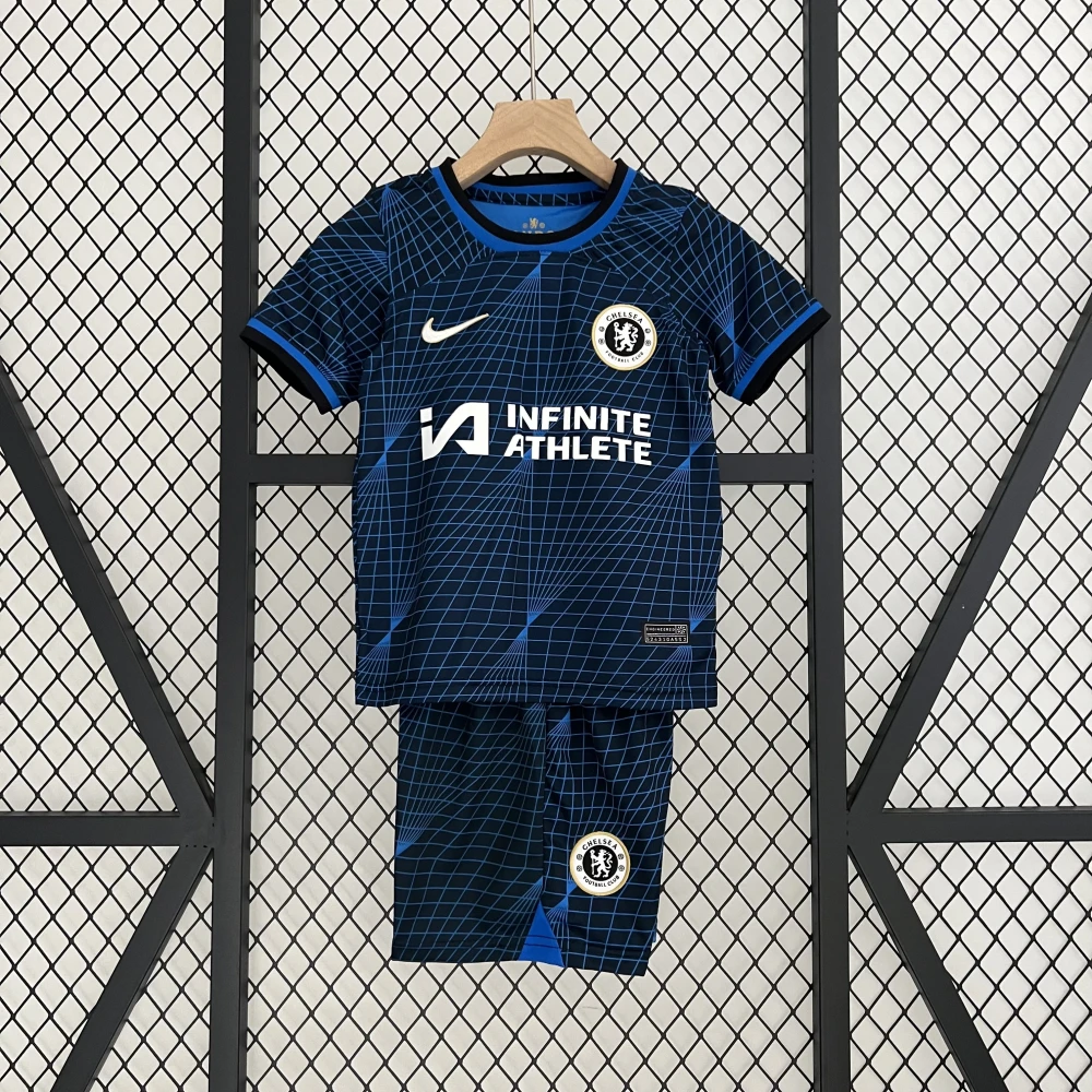 Детская футбольная форма Chelsea Away 24/25 navy #1