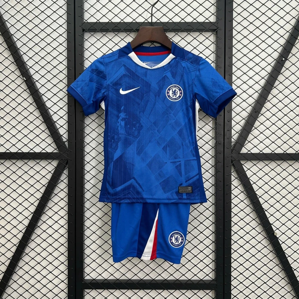 Детская футбольная форма Chelsea Home 25/26 blue #1