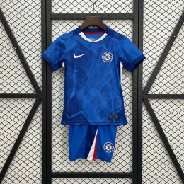 Детская футбольная форма Chelsea Home 25/26 blue #1