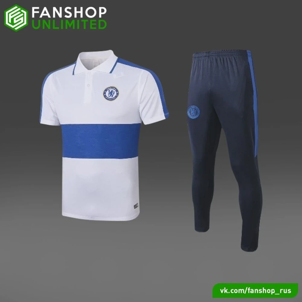 Костюм поло Chelsea white/navy #1