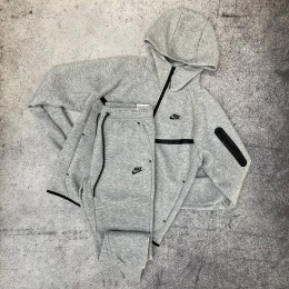 Костюм Nike Tech Fleece zip logo grey #2