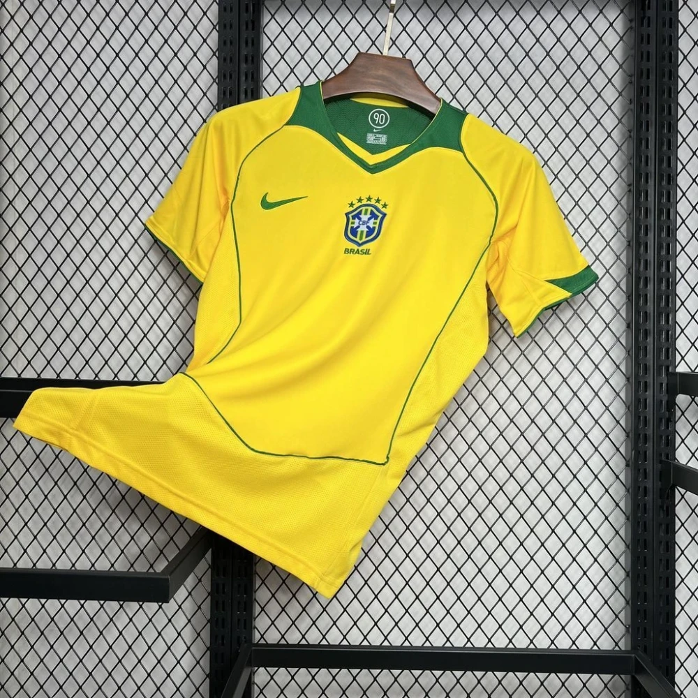 Футболка Brazil Retro Home yellow #1