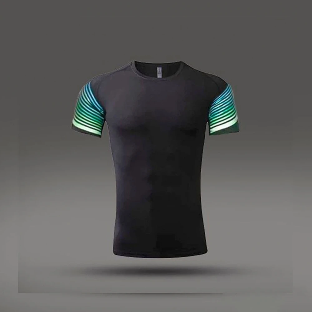 Термо футболка rainbow SS black #1