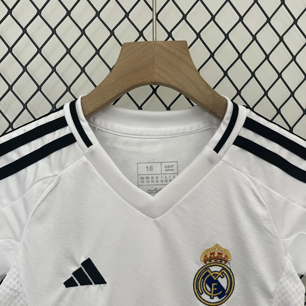 Детская футбольная форма Real Madrid Home 24/25 white #3