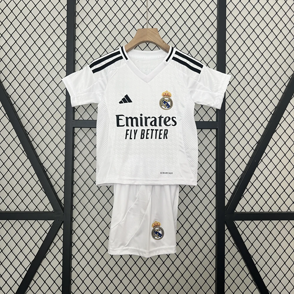 Детская футбольная форма Real Madrid Home 24/25 white #1
