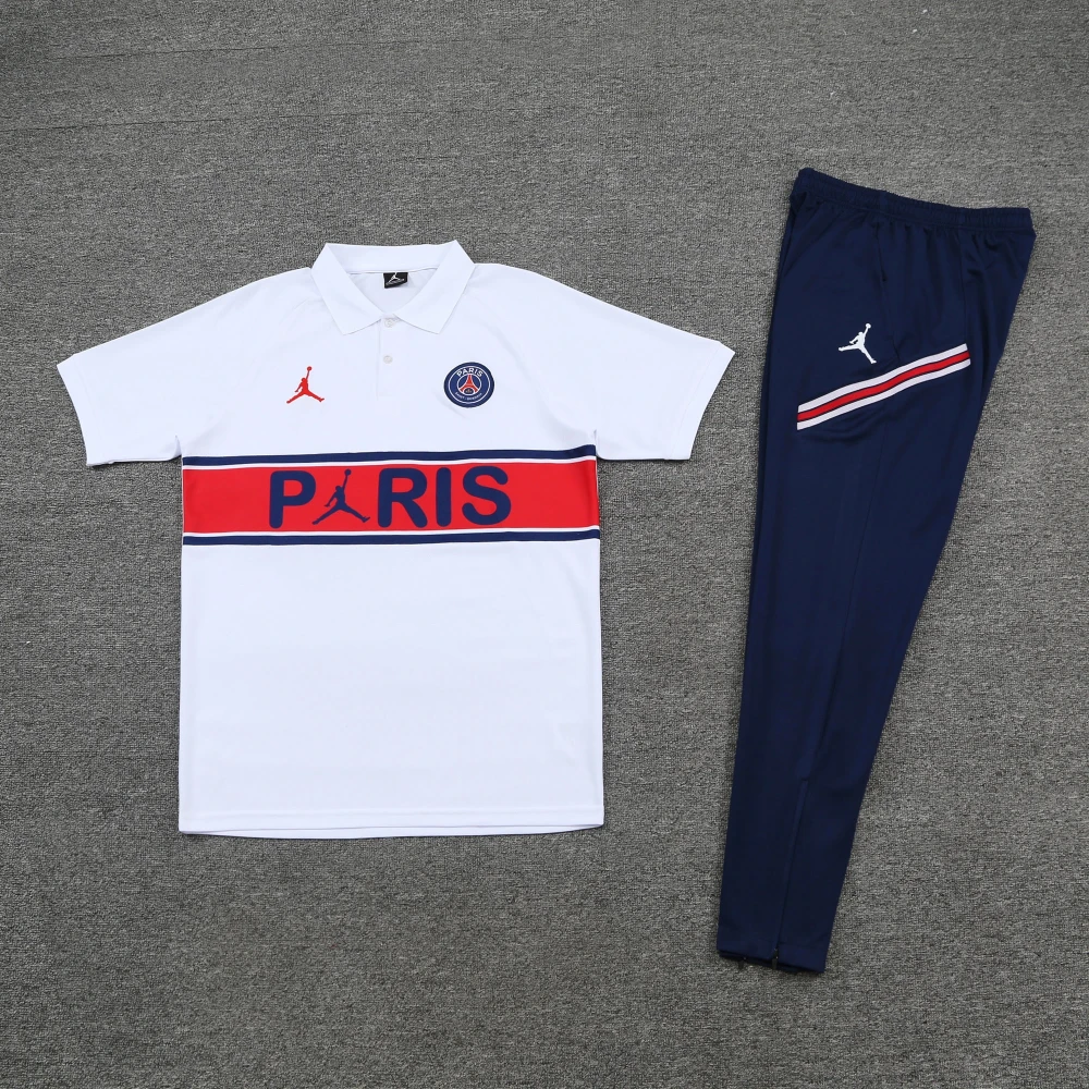 Костюм поло PSG J logo white/navy #1
