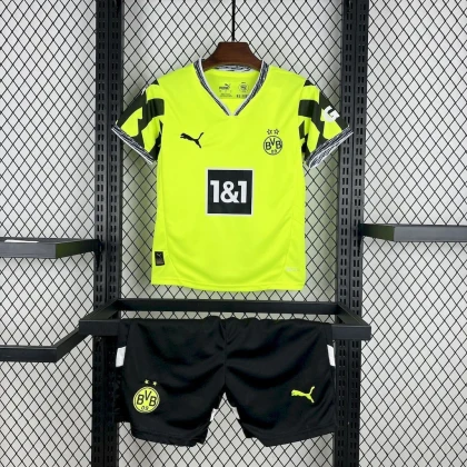 Детская футбольная форма BVB Away 25/26 volt/black