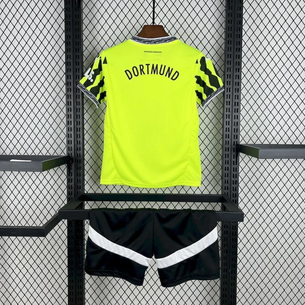 Детская футбольная форма BVB Away 25/26 volt/black #2