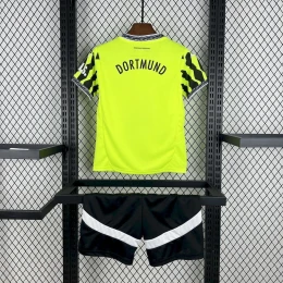 Детская футбольная форма BVB Away 25/26 volt/black #2