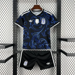 Детская футбольная форма Argentina Away 26/27 black/blue #1