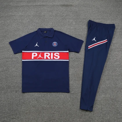 Костюм поло PSG J logo navy/red