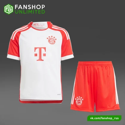 Футбольная форма Bayern Munich Home 23/24 white/red