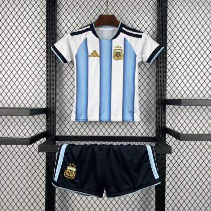 Детская футбольная форма Argentina Home 26/27 white/blue