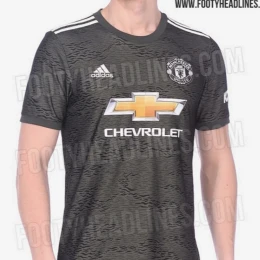 Футбольная форма Manchester United 20/21 Away khaki #2