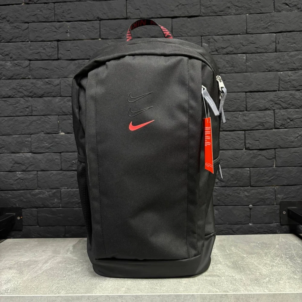 Рюкзак Nike 3 Swoosh black/red #1