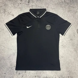 Футболка поло PSG black/white #1