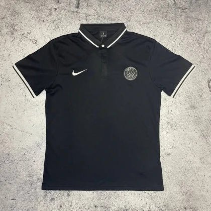 Футболка поло PSG black/white